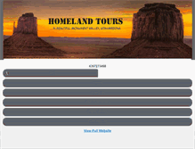 Tablet Screenshot of homelandtours.info